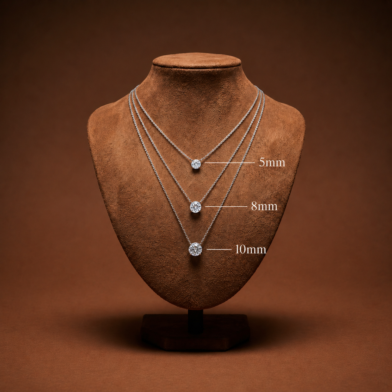 Colar Ponto de Luz Moissanite